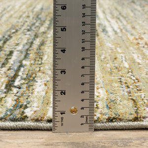 Oriental Weavers Atlas Indoor Area Rug – Luxurious Textured Design For Cozy Ambience In Any Interior Space Gold,Green Nylon A8037j100170st