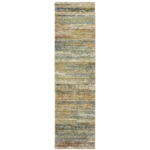 Oriental Weavers Atlas Indoor Area Rug – Luxurious Textured Design For Cozy Ambience In Any Interior Space Gold,Green Nylon A8037j067253st