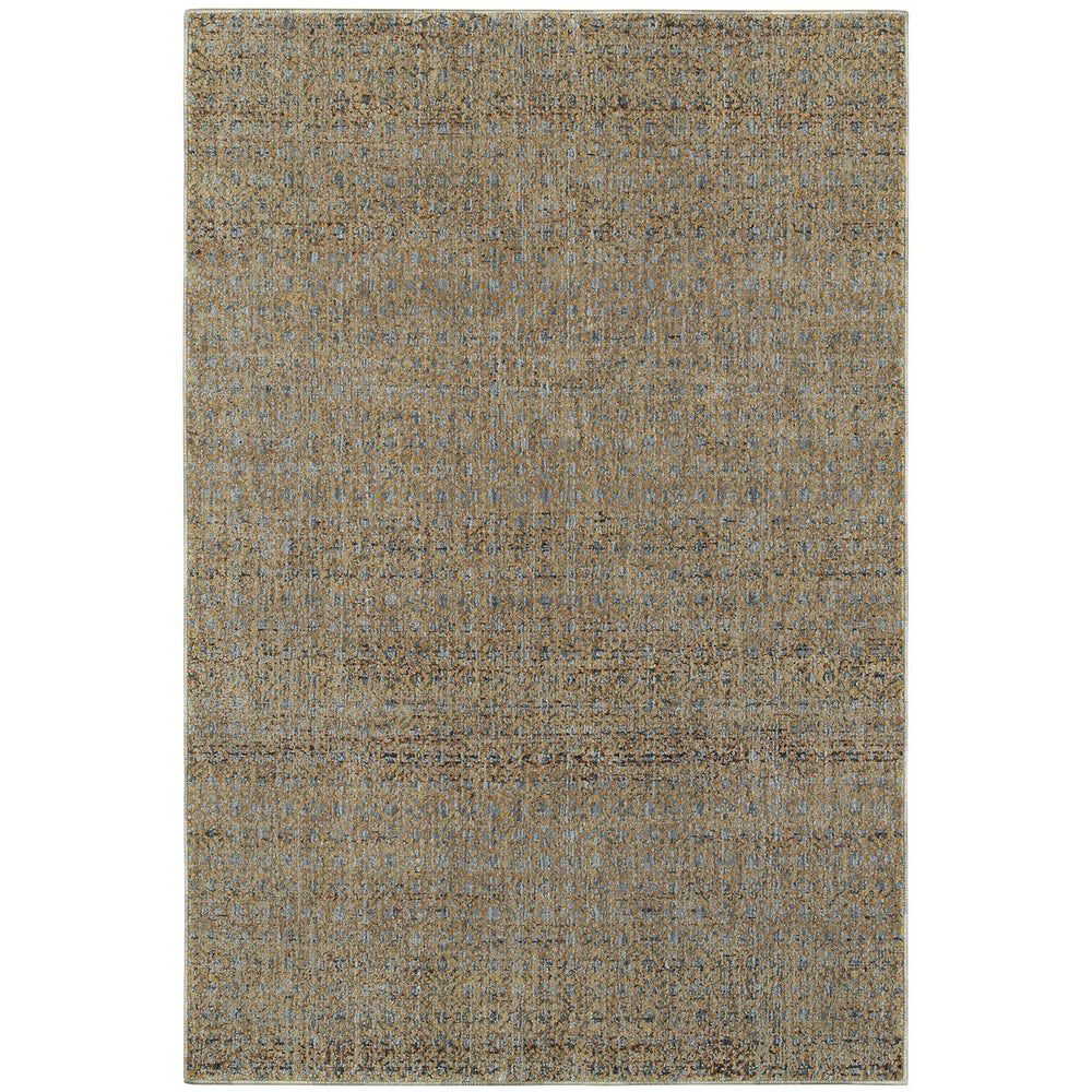 Oriental Weavers Atlas Indoor Area Rug - Luxurious Nylon/Polypropylene Blend For Cozy Ambience And Elegant Design Blue,Gold Nylon A8048b100170st