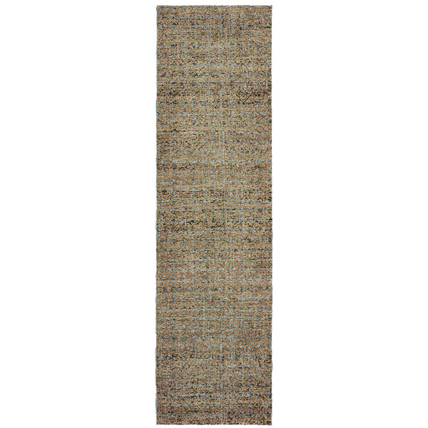 Oriental Weavers Atlas Indoor Area Rug - Luxurious Nylon/Polypropylene Blend For Cozy Ambience And Elegant Design Blue,Gold Nylon A8048b067253st