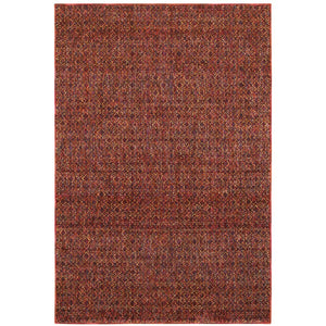 Oriental Weavers Atlas Indoor Area Rug - Stunning Textured Design For Cozy Ambiance In Any Home Décor Style Red,Rust Nylon A8048k058100st