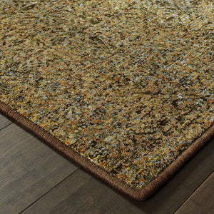 Oriental Weavers Atlas Indoor Area Rug - Luxurious Textures With Lustrous Yarn, Perfect For Cozy Home Ambience Green,Gold Nylon A8048p067253st
