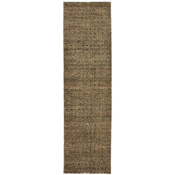 Oriental Weavers Atlas Indoor Area Rug - Luxurious Textures With Lustrous Yarn, Perfect For Cozy Home Ambience Green,Gold Nylon A8048p067253st