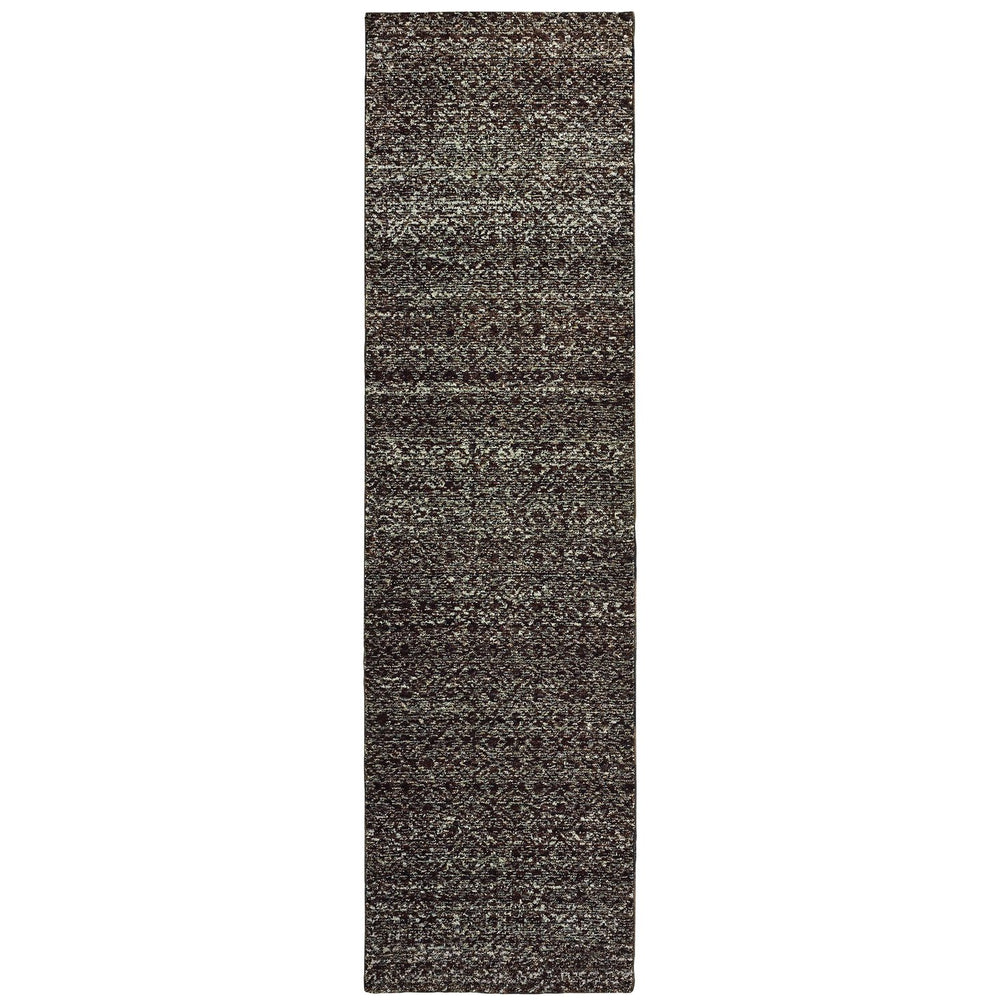 Oriental Weavers Atlas Indoor Area Rug - Luxurious Lustrous Textures, Cozy Ambience, Machine-woven For Durability Black,Grey Nylon A8048q067253st