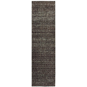 Oriental Weavers Atlas Indoor Area Rug - Luxurious Lustrous Textures, Cozy Ambience, Machine-woven For Durability Black,Grey Nylon A8048q067253st