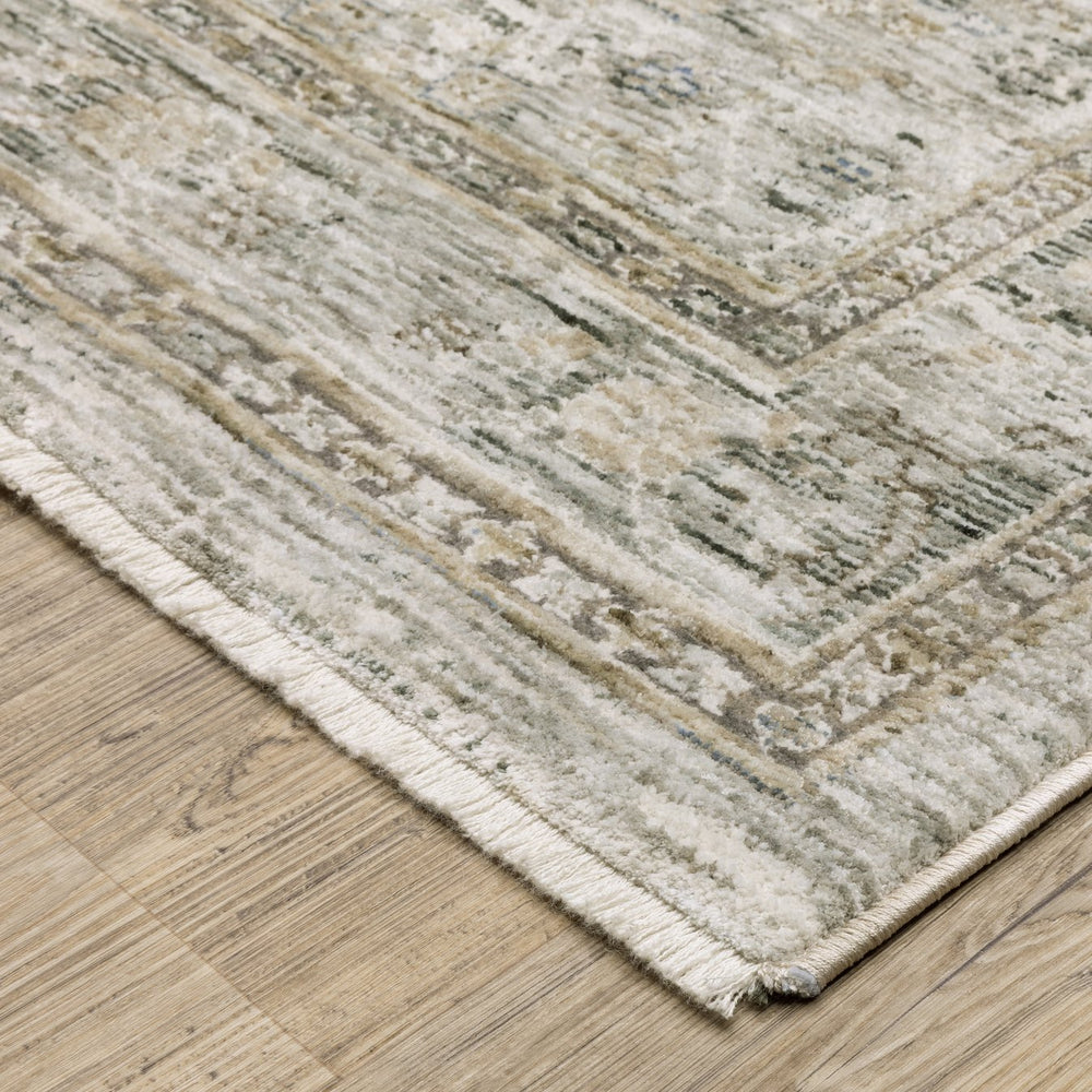 Oriental Weavers Avalon Grey/Beige Indoor Area Rug - Luxurious Traditional Design With Soft Space-dyed Polyester Grey,Beige Polyester Aava04160240st