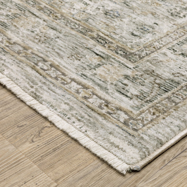 Oriental Weavers Avalon Grey/Beige Indoor Area Rug - Luxurious Traditional Design With Soft Space-dyed Polyester Grey,Beige Polyester Aava04160240st
