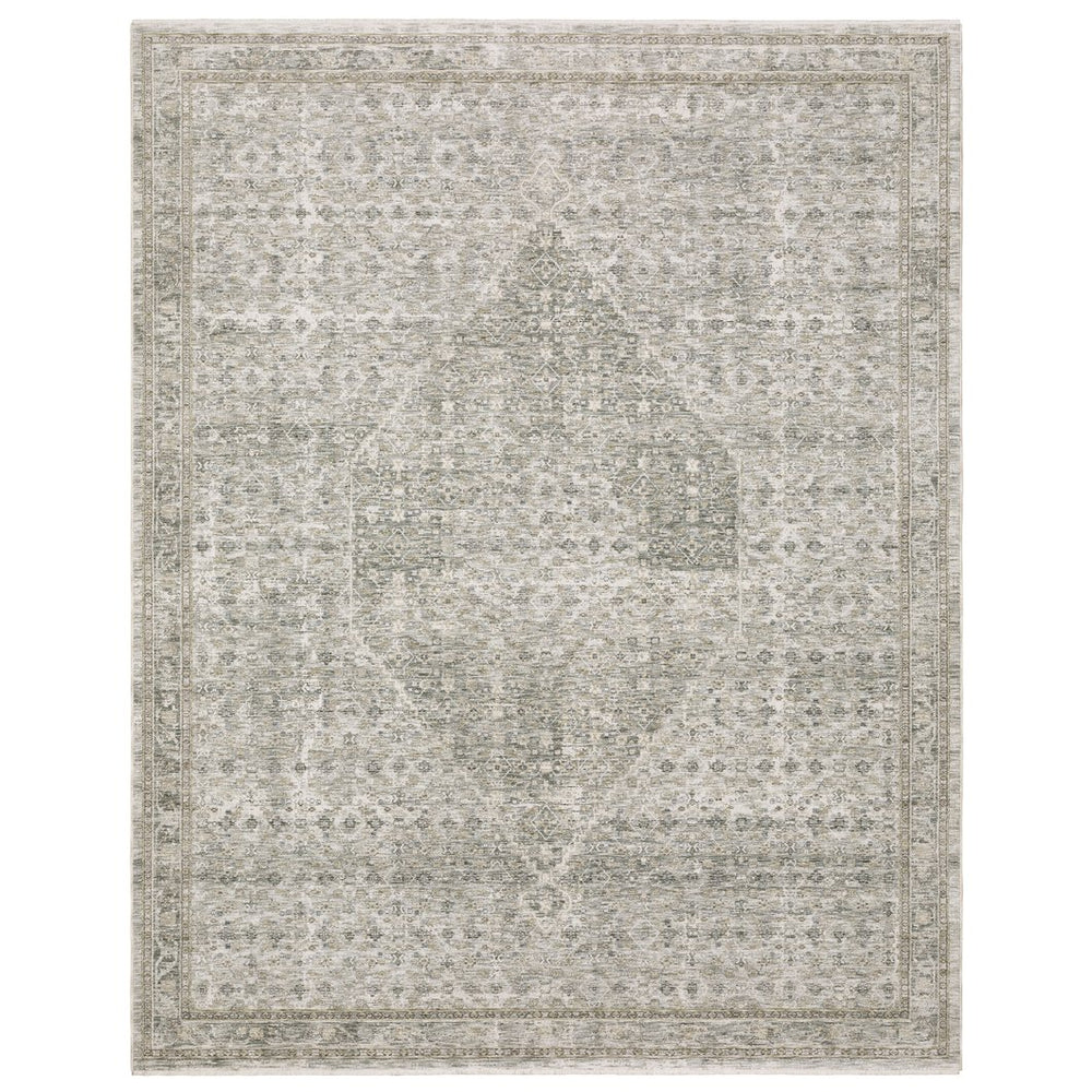 Oriental Weavers Avalon Grey/Beige Indoor Area Rug - Luxurious Traditional Design With Soft Space-dyed Polyester Grey,Beige Polyester Aava04160240st