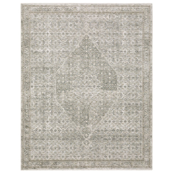 Oriental Weavers Avalon Grey/Beige Indoor Area Rug - Luxurious Traditional Design With Soft Space-dyed Polyester Grey,Beige Polyester Aava04160240st