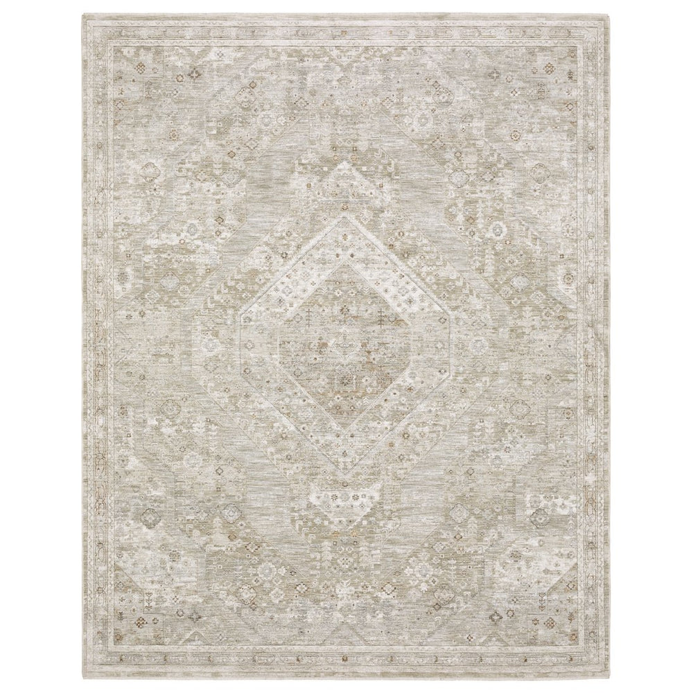 Oriental Weavers Avalon Beige/Ivory Indoor Area Rug - Elegant Traditional Design With Soft Polyester For Modern Spaces Beige,Ivory Polyester Aava06160240st