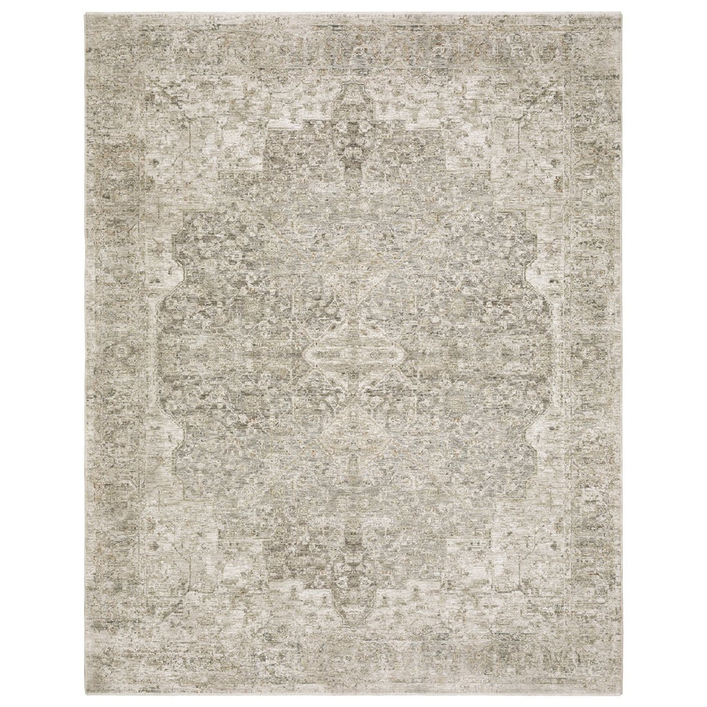 Oriental Weavers Avalon Indoor Area Rug - Traditional Design In Warm Neutrals With Blue And Green Accents For Elegance Beige,Grey Polyester Aava08097152st