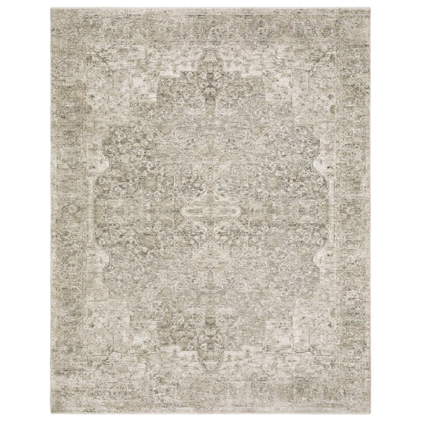 Oriental Weavers Avalon Indoor Area Rug - Traditional Design In Warm Neutrals With Blue And Green Accents For Elegance Beige,Grey Polyester Aava08097152st