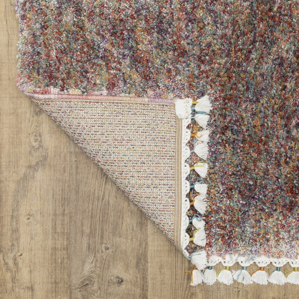 Oriental Weavers Axis Indoor Area Rug - Soft High-pile Texture With Trendy Tassel Fringe And Vibrant Global Style Multi,Colored Polypropylene Aax01a116165st