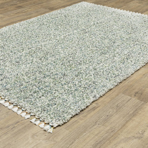 Oriental Weavers Axis Indoor Area Rug - Soft Textured High-pile Design With Modern Global Styles And Fun Colors Light Blue,Ivory Polypropylene Aax02a300394st