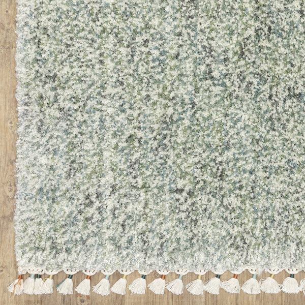 Oriental Weavers Axis Indoor Area Rug - Soft Textured High-pile Design With Modern Global Styles And Fun Colors Light Blue,Ivory Polypropylene Aax02a300394st