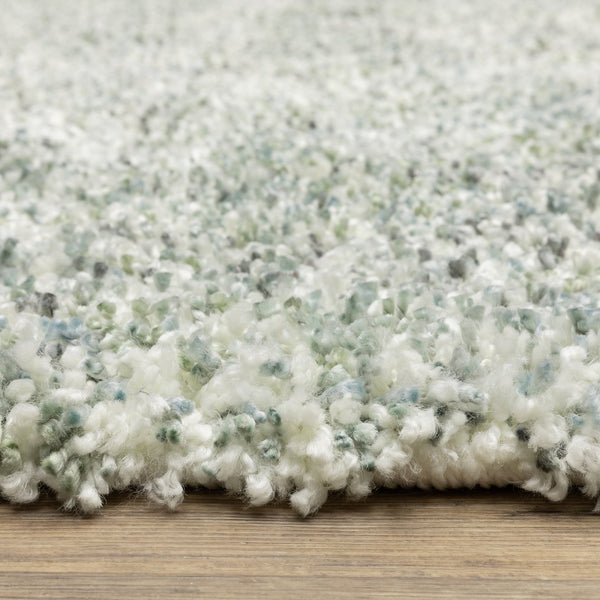 Oriental Weavers Axis Indoor Area Rug - Soft Textured High-pile Design With Modern Global Styles And Fun Colors Light Blue,Ivory Polypropylene Aax02a300394st