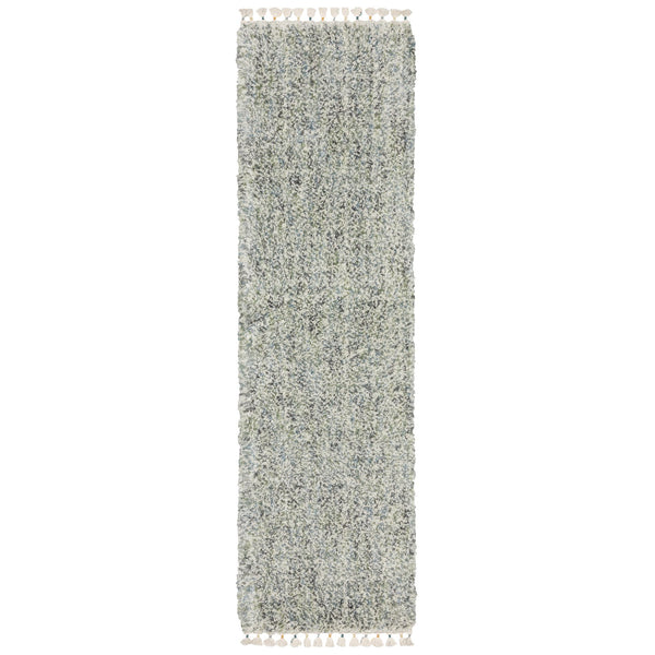 Oriental Weavers Axis Indoor Area Rug - Soft Textured High-pile Design With Modern Global Styles And Fun Colors Light Blue,Ivory Polypropylene Aax02a068235st