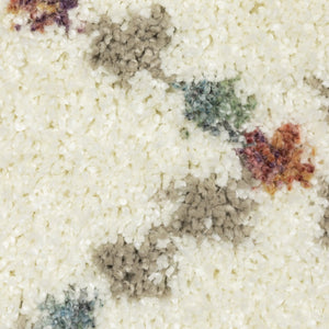 Oriental Weavers Axis Indoor Area Rug - Soft Textured High-pile Design With Trendy Tassel Fringe And Vibrant Colors Ivory,Multi Polypropylene Aax08a300394st