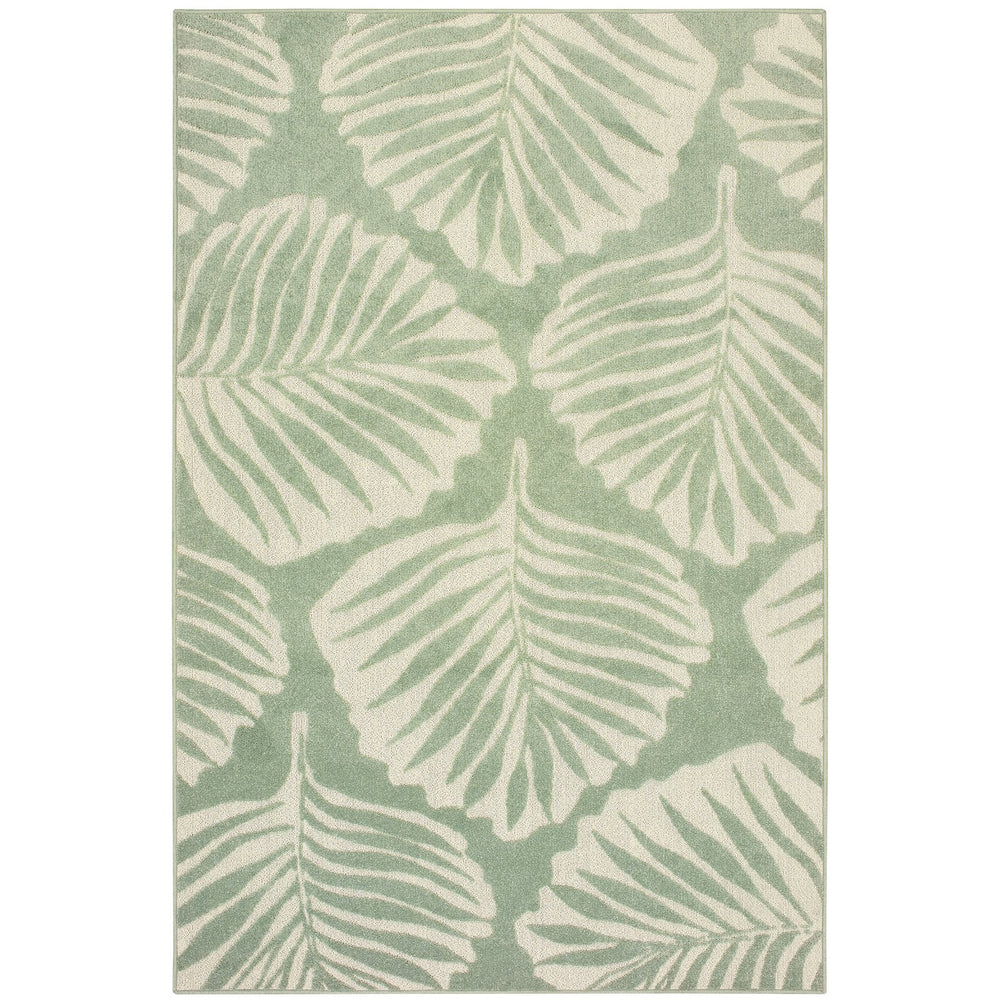 Oriental Weavers Barbados Indoor/Outdoor Area Rug - Vibrant Geometric Design In Playful Colors For Any Space Green,Ivory Polypropylene B80027z300390st
