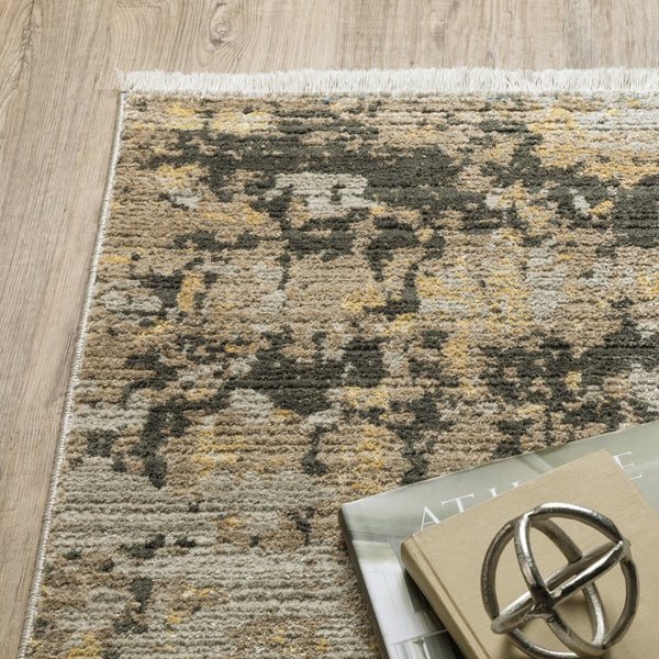 Oriental Weavers Bauer Eco-friendly Indoor Area Rug - Sustainable, Soft Texture, And Stylish Design For Any Home Gold,Black Pet Fibers B2061x117165st