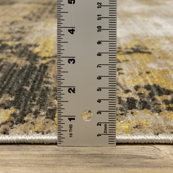 Oriental Weavers Bauer Eco-friendly Indoor Area Rug - Sustainable, Soft Texture, And Stylish Design For Any Home Gold,Black Pet Fibers B2061x117165st