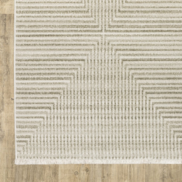 Oriental Weavers Bauer Eco-friendly Indoor Area Rug - Sustainable Recycled Pet Yarn, Soft Modern Design For Any Space Beige,Ivory Pet Fibers B4150e160230st