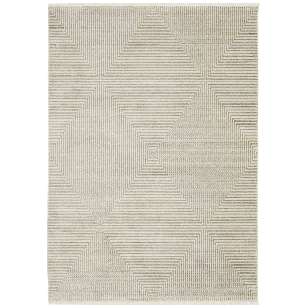 Oriental Weavers Bauer Eco-friendly Indoor Area Rug - Sustainable Recycled Pet Yarn, Soft Modern Design For Any Space Beige,Ivory Pet Fibers B4150e160230st