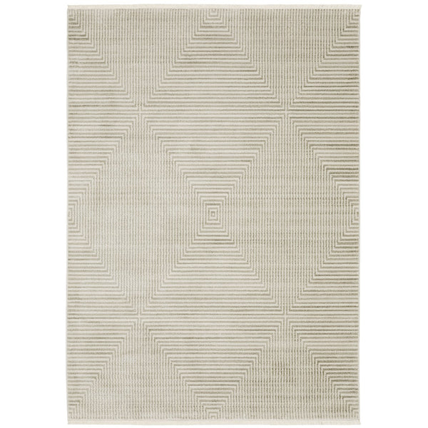 Oriental Weavers Bauer Eco-friendly Indoor Area Rug - Sustainable Recycled Pet Yarn, Soft Modern Design For Any Space Beige,Ivory Pet Fibers B4150e160230st