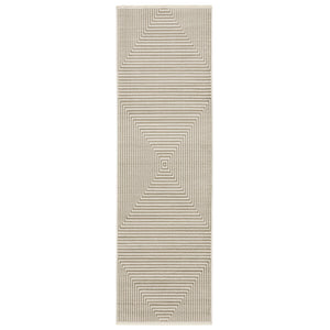 Oriental Weavers Bauer Eco-friendly Indoor Area Rug - Sustainable Recycled Pet Yarn, Soft Modern Design For Any Space Beige,Ivory Pet Fibers B4150e068230st
