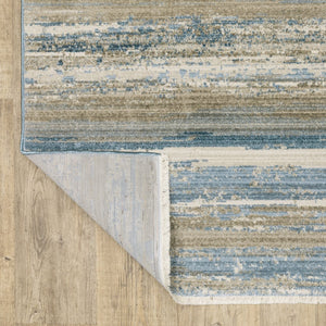 Oriental Weavers Bauer Eco-friendly Indoor Area Rug - Sustainable Design With Soft Modern Touch For Any Space Blue,Beige Pet Fibers B042l2117165st