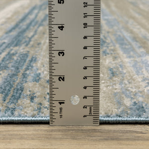 Oriental Weavers Bauer Eco-friendly Indoor Area Rug - Sustainable Design With Soft Modern Touch For Any Space Blue,Beige Pet Fibers B042l2117165st