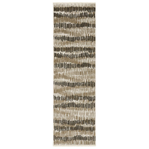 Oriental Weavers Bauer Eco-friendly Indoor Area Rug - Luxurious Recycled Pet Yarn, Modern Design For Any Space Beige,Charcoal Pet Fibers B8120d068230st
