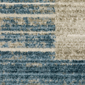 Oriental Weavers Bauer Eco-friendly Indoor Area Rug - Sustainable, Stylish Design For Modern & Rustic Spaces Blue,Beige Pet Fibers B090b2160230st