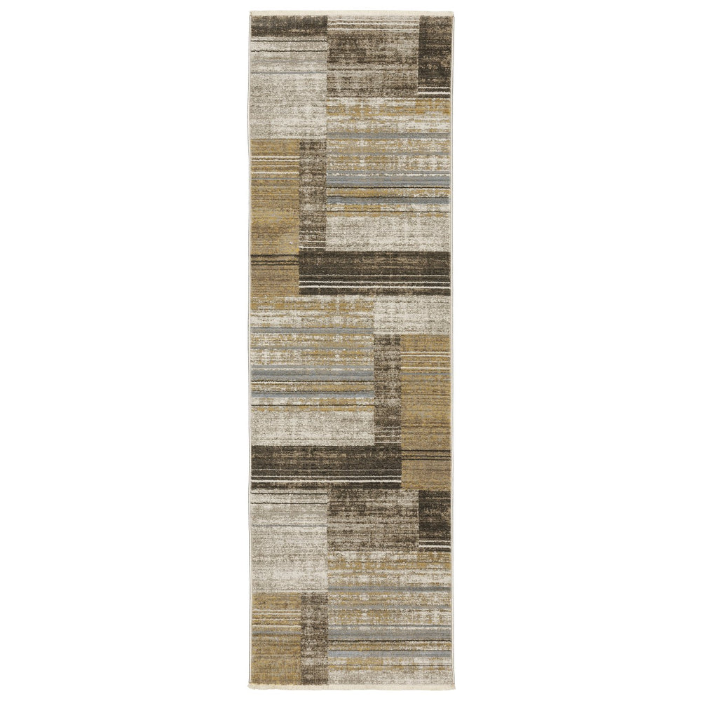 Oriental Weavers Bauer Eco-friendly Indoor Area Rug With Soft Modern Design – Perfect For Any Home Decor Style Beige,Charcoal Pet Fibers B090n2068230st