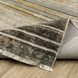 Oriental Weavers Bauer Eco-friendly Indoor Area Rug With Soft Modern Design – Perfect For Any Home Decor Style Beige,Charcoal Pet Fibers B090n2160230st