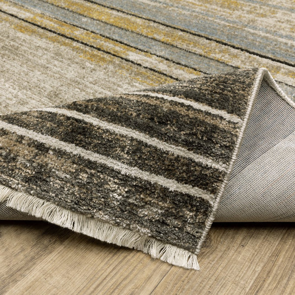 Oriental Weavers Bauer Eco-friendly Indoor Area Rug With Soft Modern Design – Perfect For Any Home Decor Style Beige,Charcoal Pet Fibers B090n2160230st