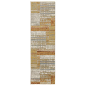 Oriental Weavers Bauer Eco-friendly Indoor Area Rug – Sustainable Pet Yarn For Modern And Rustic Spaces Rust,Gold Pet Fibers B090r2068230st