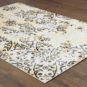 Oriental Weavers Bowen Textured Indoor Area Rug - Luxurious Softness, Bold Patterns, And Versatile Color Palette Grey,Gold Polypropylene B108w2117165st