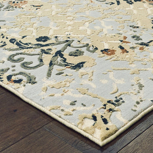 Oriental Weavers Bowen Textured Indoor Area Rug - Luxurious Softness, Bold Patterns, And Versatile Color Palette Grey,Gold Polypropylene B108w2117165st