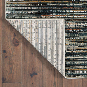Oriental Weavers Bowen High/Low Textured Indoor Area Rug - Soft Hand, Bold Patterns, Furniture Friendly Color Palette Black,Navy Polypropylene B1332h117165st