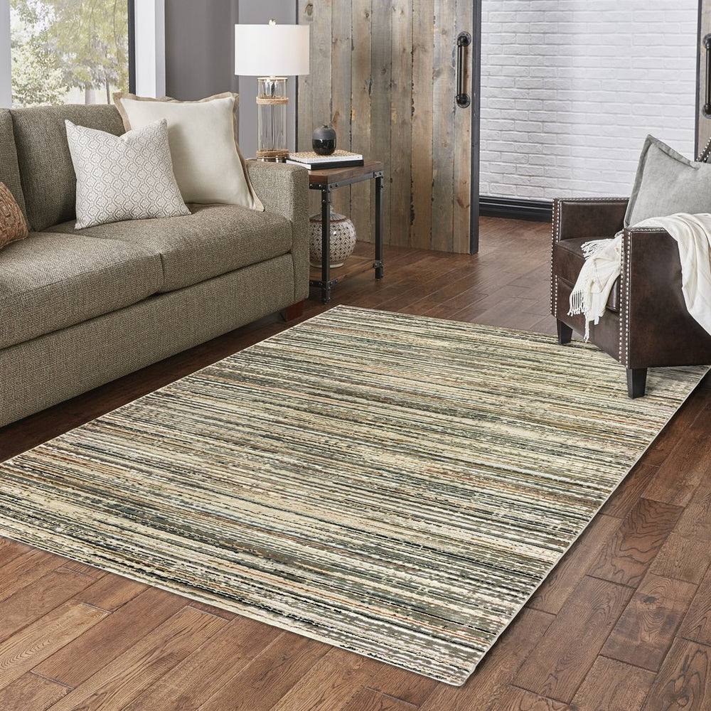 Oriental Weavers Bowen High/Low Textured Area Rug - Soft Hand, Bold Patterns, And Neutral Color Palette For Décor Ivory,Gold Polypropylene B1332j117165st