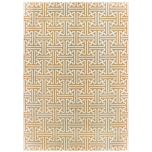 Oriental Weavers Bowen High/Low Textured Indoor Area Rug - Super-soft Hand, Elegant Designs, Perfect For Any Décor Gold,Ivory Polypropylene B1333y117165st