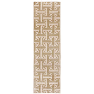 Oriental Weavers Bowen High/Low Textured Indoor Area Rug - Super-soft Hand, Elegant Designs, Perfect For Any Décor Gold,Ivory Polypropylene B1333y068230st