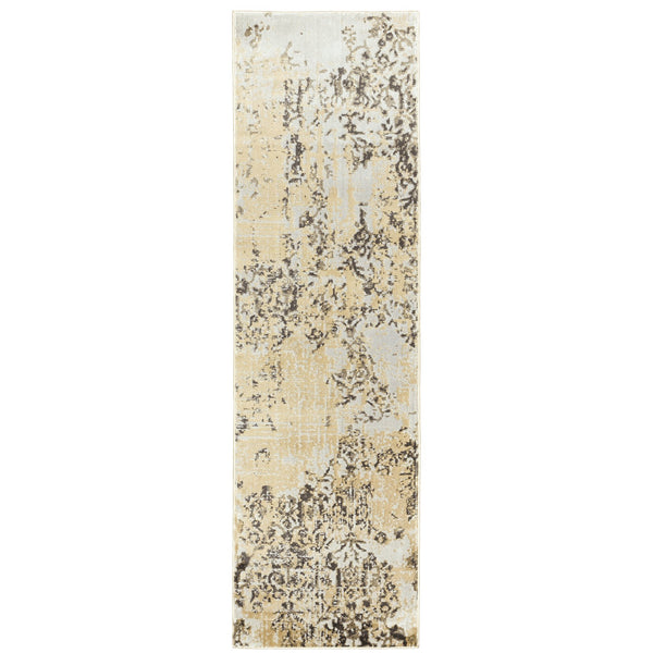 Oriental Weavers Bowen Indoor Area Rug - Soft Hand, High/Low Textured Design, Versatile Patterns For Elegant Décor Grey,Gold Polypropylene B2067w068230st