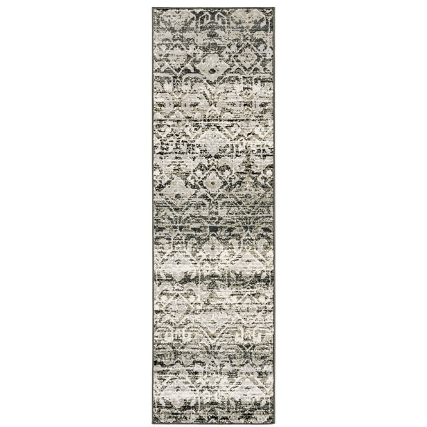 Oriental Weavers Bowen High/Low Textured Area Rug - Soft Hand, Chic Patterns, Perfect For Modern Décor And Comfort Grey,Ivory Polypropylene B042h2068230st