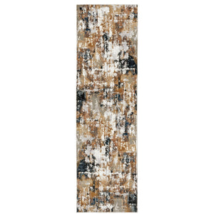 Oriental Weavers Bowen High/Low Textured Indoor Area Rug - Super-soft Hand, Stylish Patterns & Elegant Neutrals Grey,Gold Polypropylene B4928x068230st