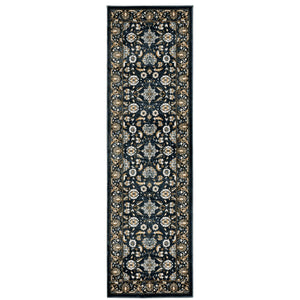 Oriental Weavers Bowen High/Low Textured Area Rug – Soft Hand, Bold Geometric Patterns & Elegant Color Palette Navy,Gold Polypropylene B534l2068230st