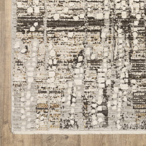 Oriental Weavers Branigan Polyester High Low Pile Runner Rug Neutral Ivory Brown Organic Modern BBRG01076230ST