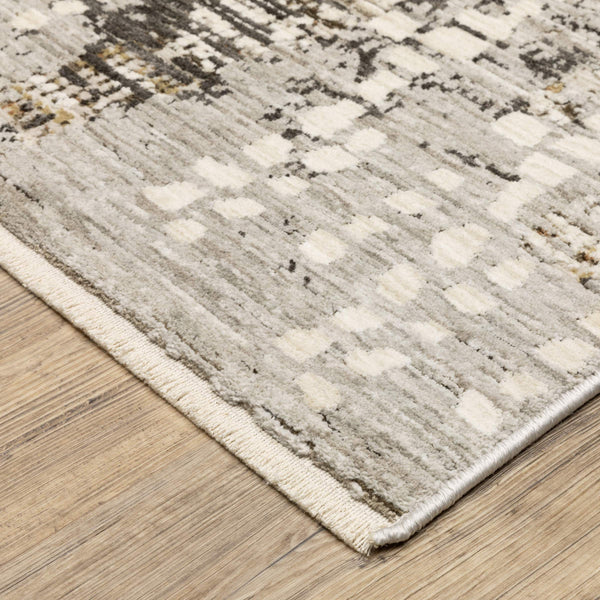 Oriental Weavers Branigan Polyester High Low Pile Area Rug Soft Neutral Tones for Modern Living Spaces Decor 7'10" x 10' BBRG01240305ST