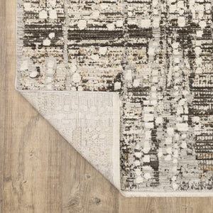 Oriental Weavers Branigan Polyester High Low Pile Runner Rug Neutral Ivory Brown Organic Modern BBRG01076230ST